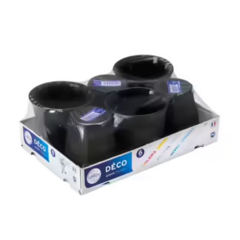 Picardie S/T Black Tumbler 90ml Set/6 DURALEX