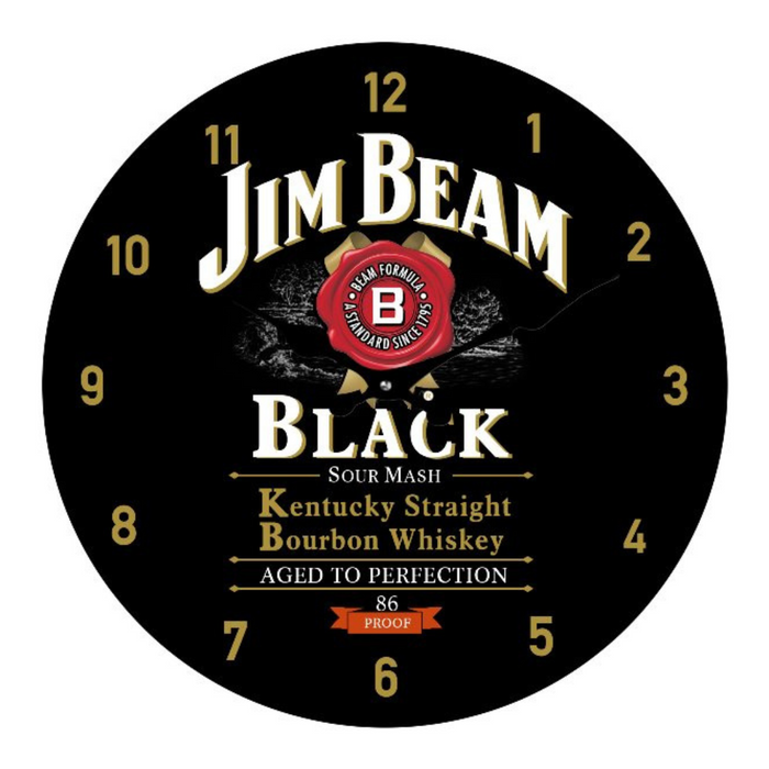 Jim Beam Black Clock 17cm
