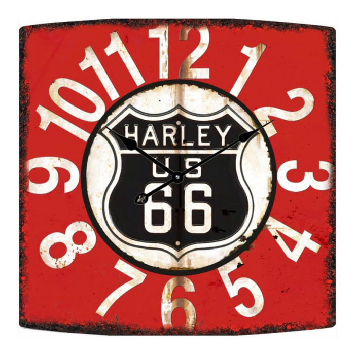 Harley US Route 66 Clock 30cm