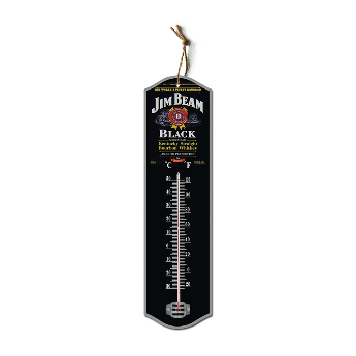 Jim Beam Thermometer Black 8x27cm
