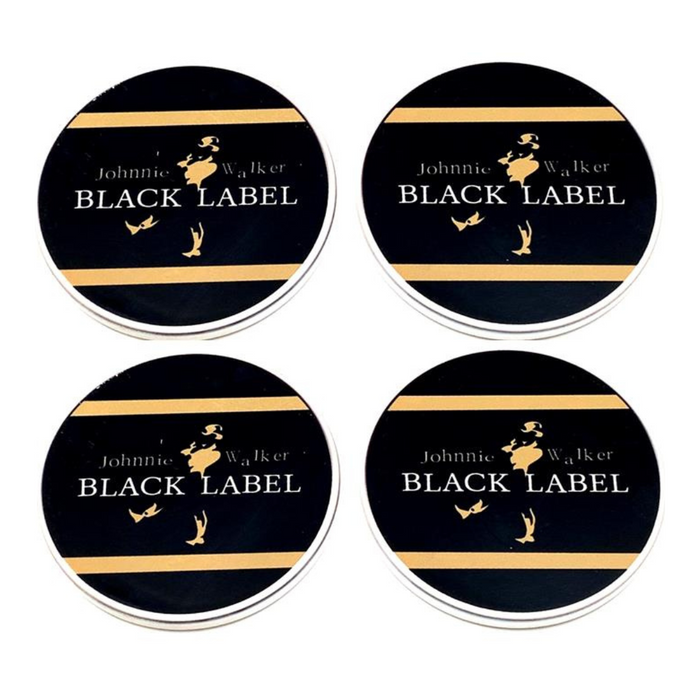 Black Label Coasters Set