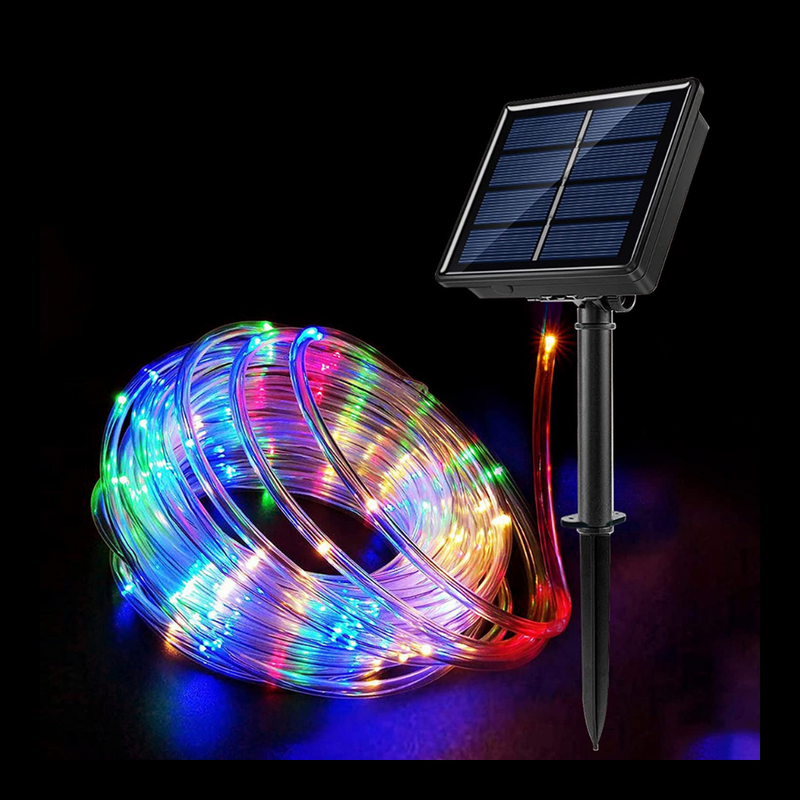 Ropelight Solar LED Lights Multicoloured 100 Lights