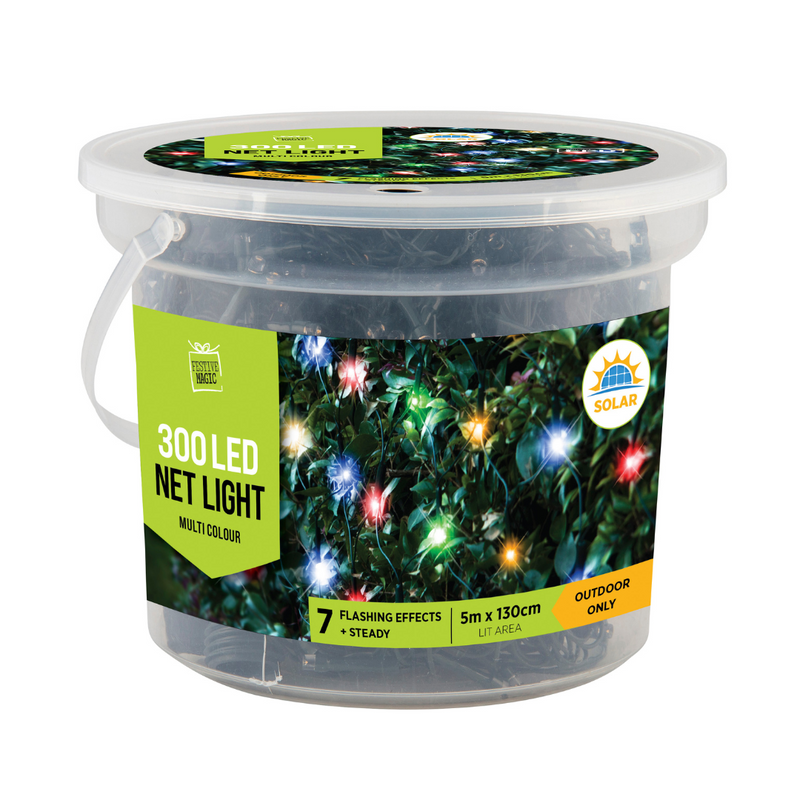 Ronis Solar Net Lights Multicolour 300pc