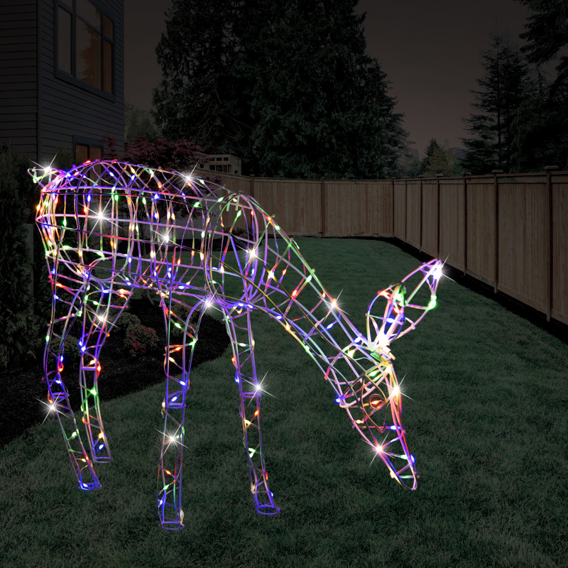 Feeding Reindeer Flashing Multicoloured LED Flex Cable