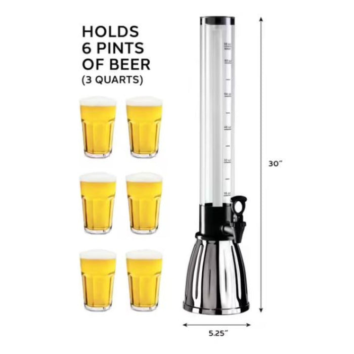 Beer and Beverage Tower Dispenser 2.83L