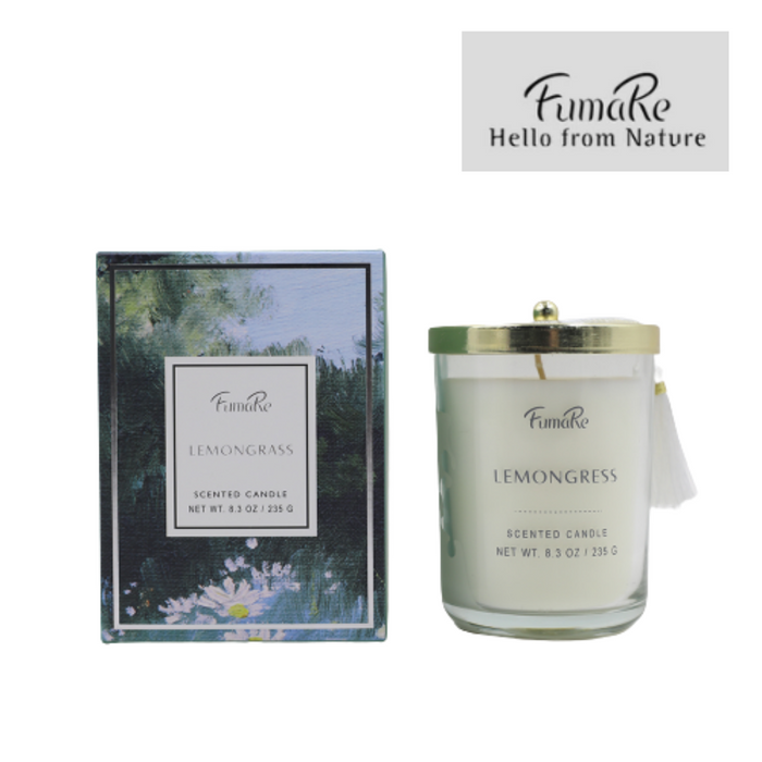 Scented Candle™ Lemongrass Clear Glass Candle