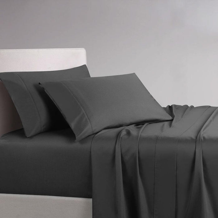 Bed Sheet™ 1000TC Cotton Rich Sheet Set QB Charcoal