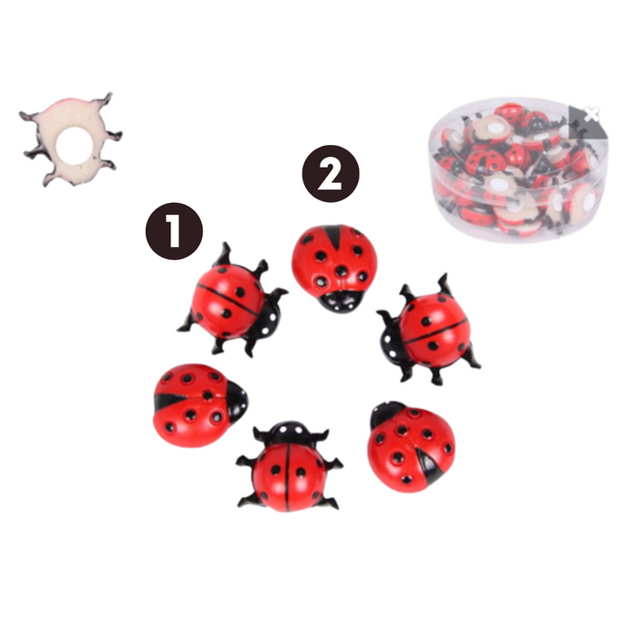 Mini Craft Ladybugs In Display 2 As