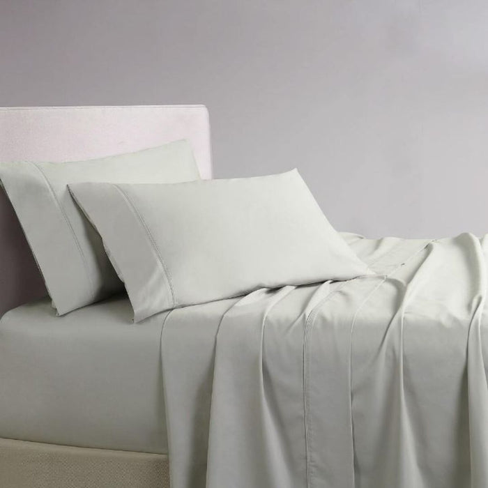Bed Sheet™ 1000TC Cotton Rich Sheet Set QB Silver