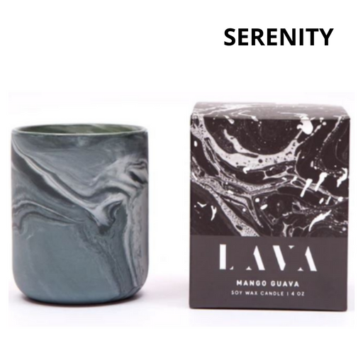 Serenity Lava Marble Mini Jar 130g - Mango Guava