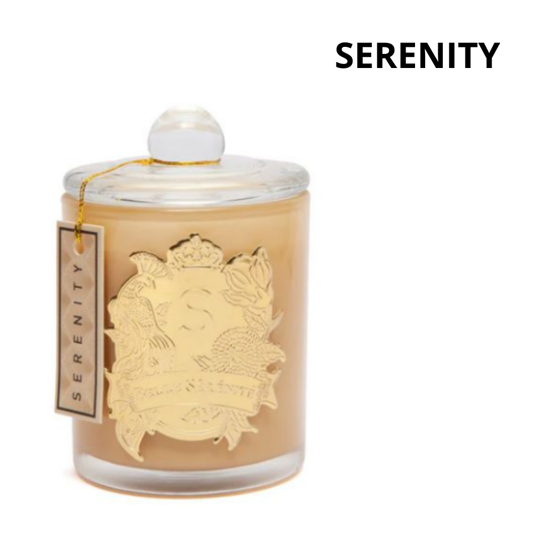 Serenity Scented Candle 400g Belle Serenite Freesia Blossoms Cream