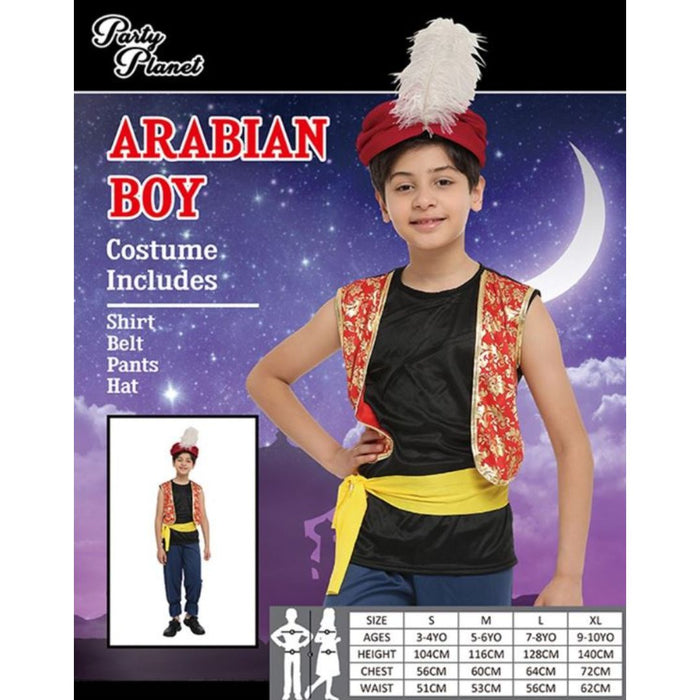 Child Arabian Boy Costume - Large