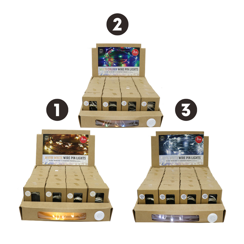 Wire Pin Lights Starry LED 30 Lights