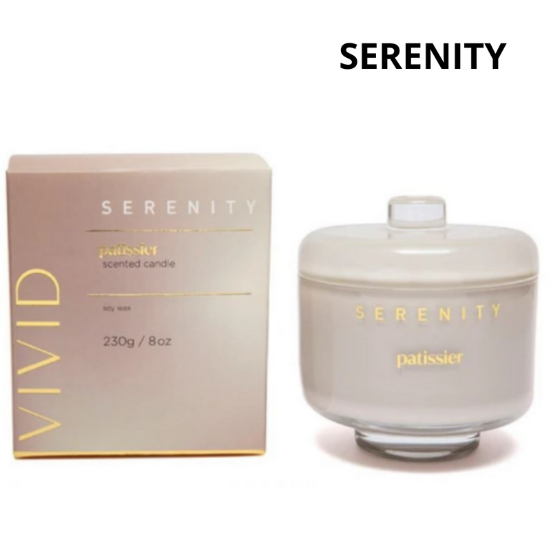 Serenity Glass Candle in Gift Box 8oz - Patissier