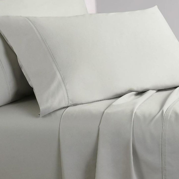 Bed Sheet™ 1000TC Cotton Rich Sheet Set QB Silver