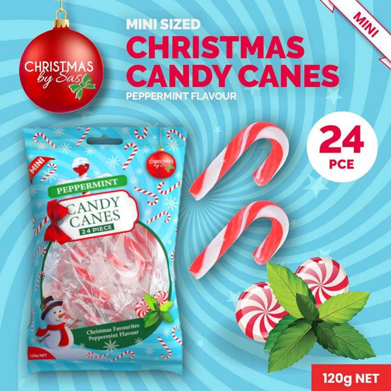 Ronis Candy Cane Mini Peppermint 24pk 5g