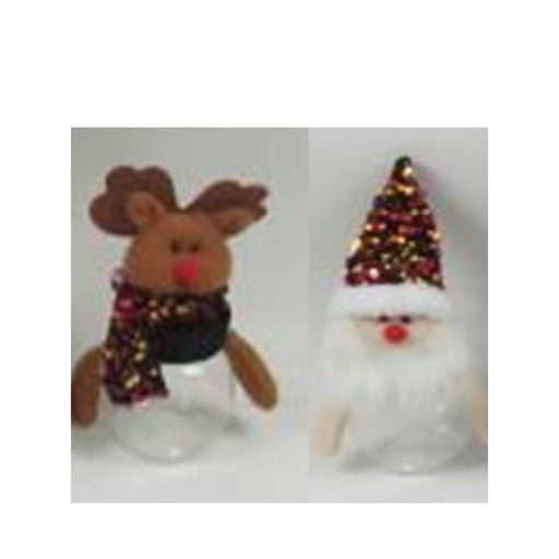 Ronis Candy Bottles Santa Deer 15cm Assorted