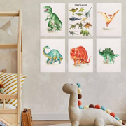 Ronis Canvas Jurassic Dinos 30x40cm Assorted