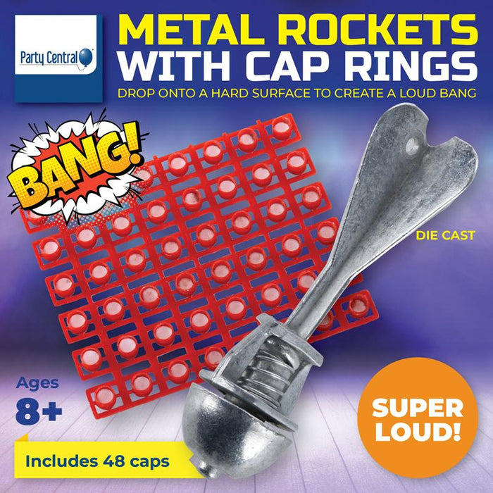 Cap Ring With Metal Rocket 48pc