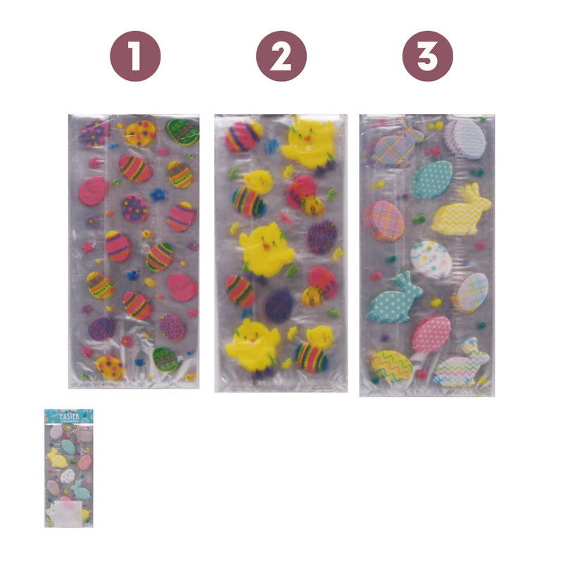 Ronis Cello Candy Bags with 20 Twist Ties 28x7.5cm 3 Asstd