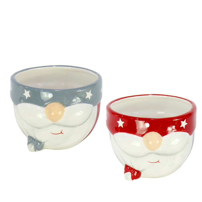 Ronis Ceramic Gnome Candy Bowl 2 Asstd