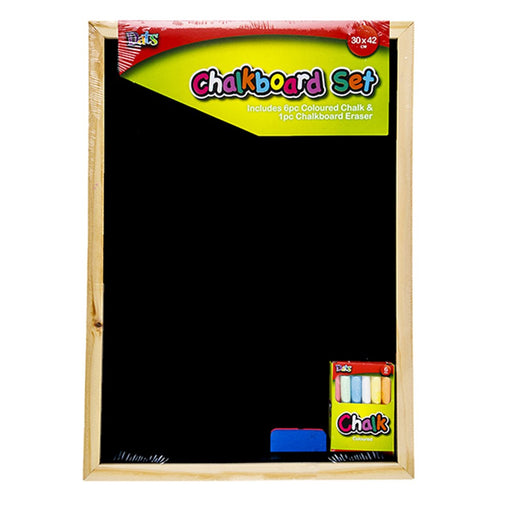 Chalkboard with wooden frame 300x420mm including accessories for menus reminders and notes