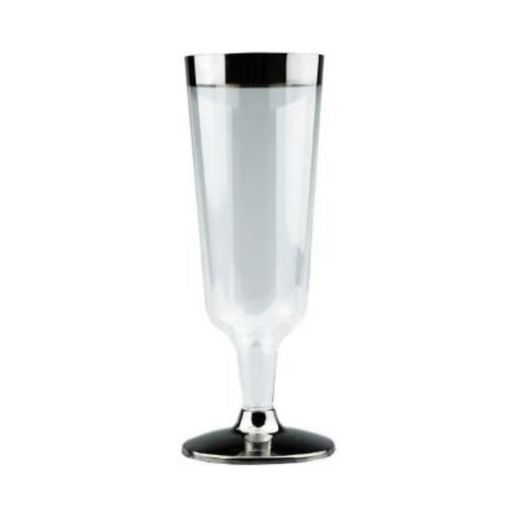 Ronis Champagne Glass With Silver Rim 150ml