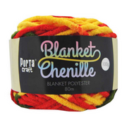 Ronis Chenille Blanket Yarn 100g 80m Multi Citrus