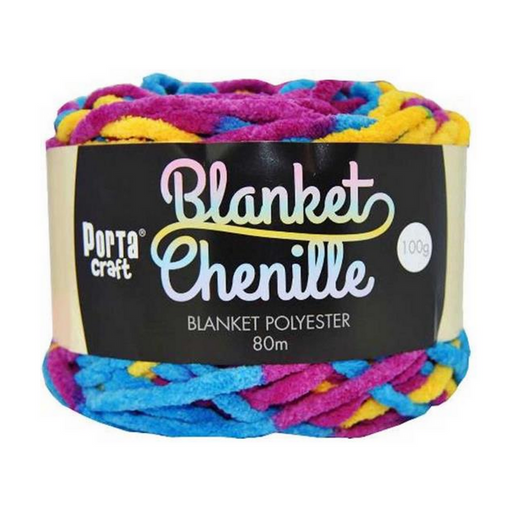 Ronis Chenille Blanket Yarn 100g 80m Multi Crayons