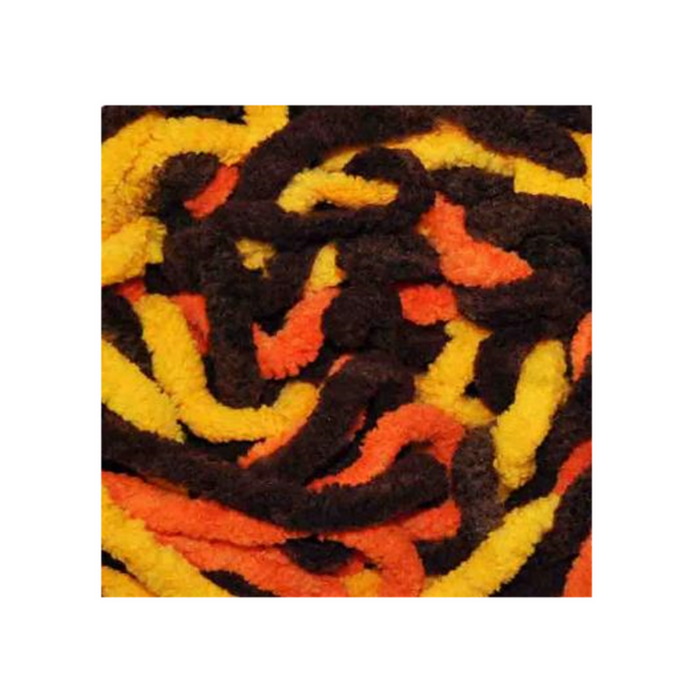 Ronis Chenille Blanket Yarn 100g 80m Multi Earth Worms