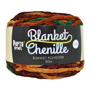 Ronis Chenille Blanket Yarn 100g 80m Multi Earth