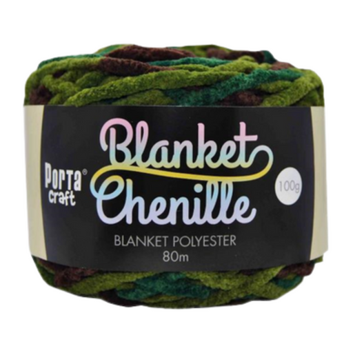 Ronis Chenille Blanket Yarn 100g 80m Multi Enchanted Forest