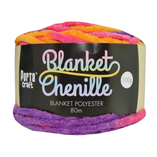 Ronis Chenille Blanket Yarn 100g 80m Multi Fantasy