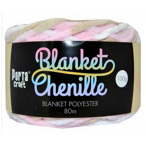 Ronis Chenille Blanket Yarn 100g 80m Multi Mallow Mocha