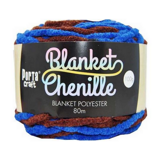 Ronis Chenille Blanket Yarn 100g 80m Multi Midnight