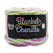 Ronis Chenille Blanket Yarn 100g 80m Multi Pastel Rainbow