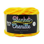 Ronis Chenille Blanket Yarn Solid 08 100g 80m Lemon – thumbnail