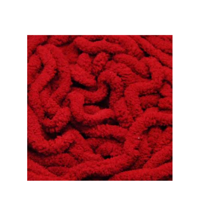 Ronis Chenille Blanket Yarn Solid 21 100g 80m Crimson