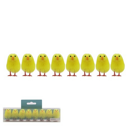 Ronis Chenille Chicks 3.5cm 8pk