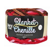 Chenille blanket yarn 100g 80m Multi Love multicolour yarn ball – thumbnail