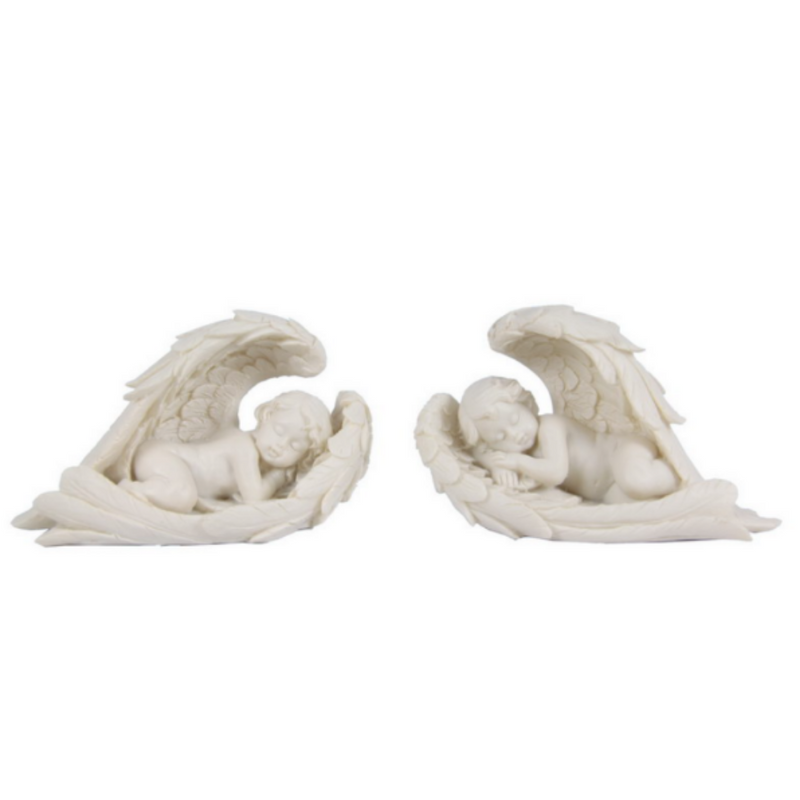 Ronis Cherub Lying in Wings 10cm Assorted