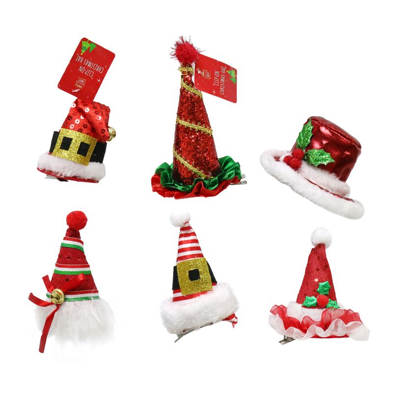 Ronis Christmas Clip-On Hat Mega-Mix 6 Asstd