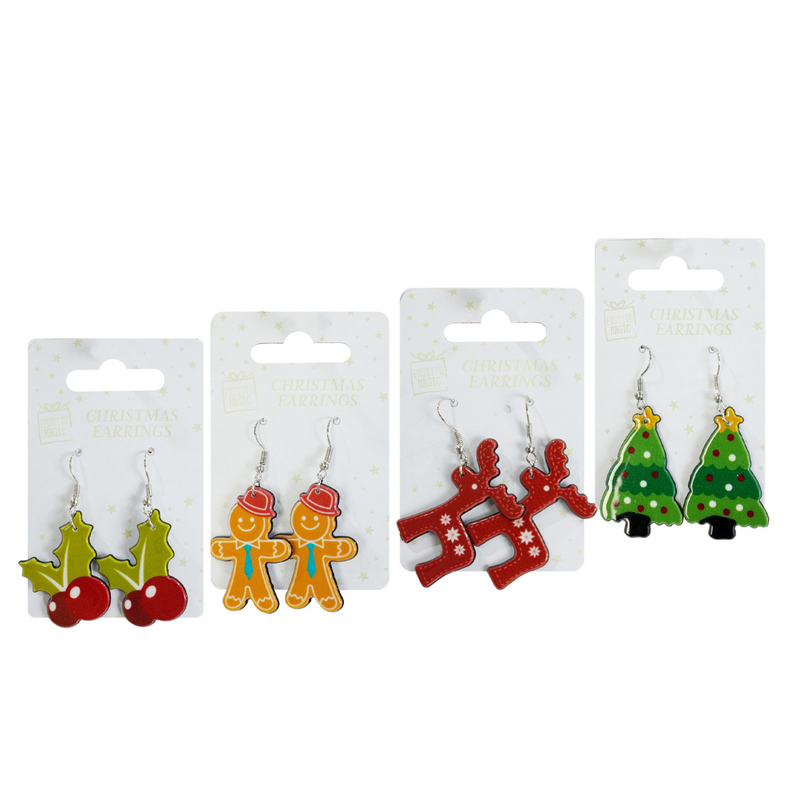 Ronis  Christmas Earrings 4 Asstd