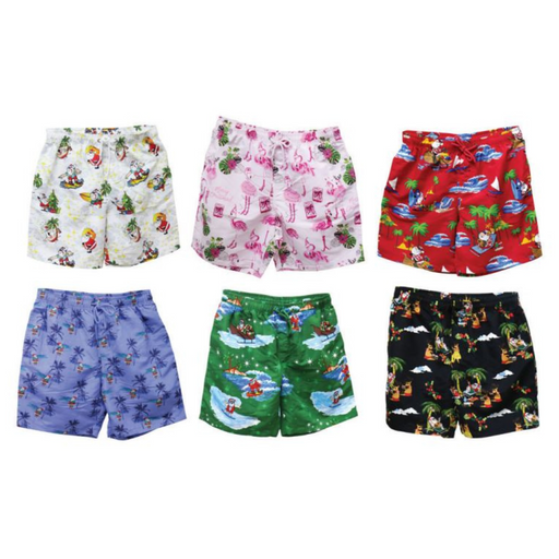 Ronis Christmas Hawaiian Boardies 6 Asst