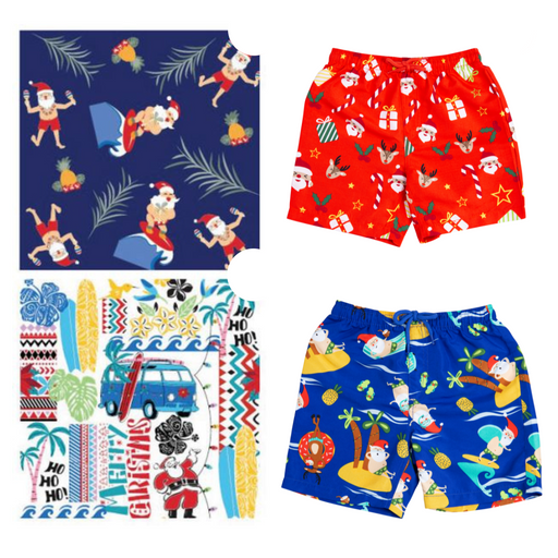 Ronis Christmas Hawaiian Boardies Boys 4 Asstd