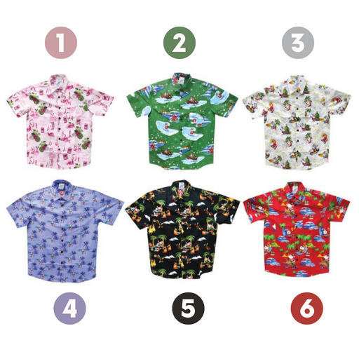 Ronis Christmas Hawaiian Shirt Adults 6 Asstd