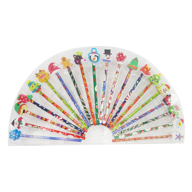 Ronis Christmas Pencil and Eraser Set 20pc