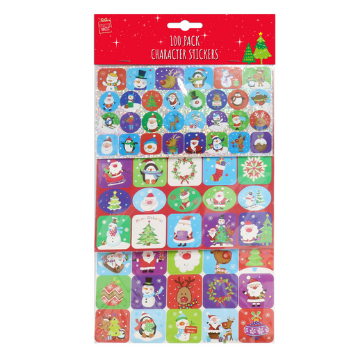 Ronis Christmas Stickers 100pc 3 Sheets
