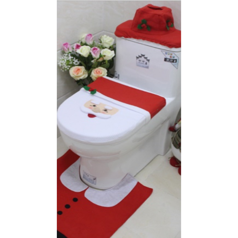 Ronis Christmas Themed Bathroom Decor 3pc