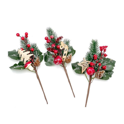 Ronis Christmas Berry Pick 24cm Red Assorted